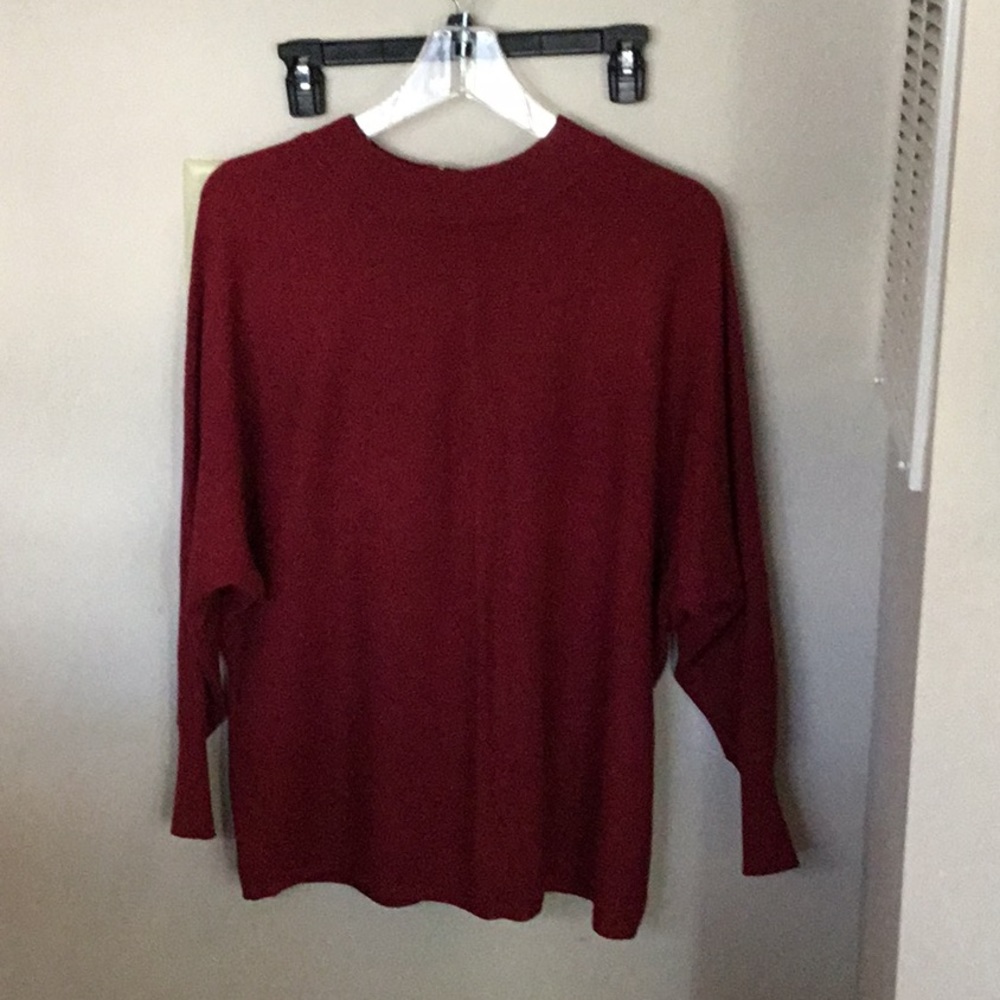 Burgundy blouse